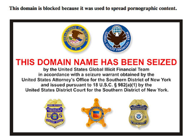 Domain take-down notice